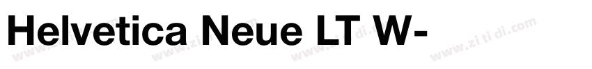 Helvetica Neue LT W字体转换